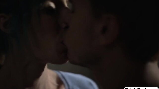 Melanie Brooks kissing passionately in steamy scene