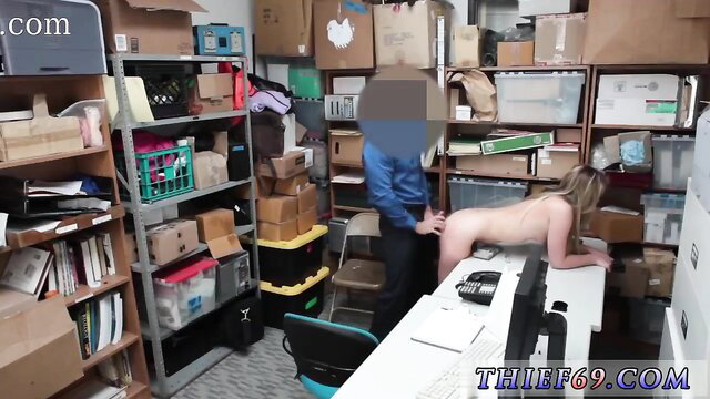 Alyssa Cole nude bent over desk fucked by man in warehouse