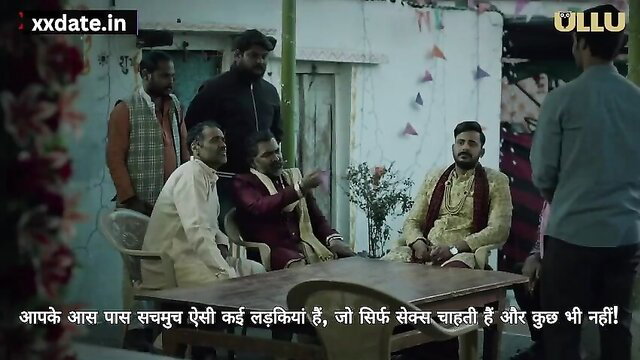 Indian men in traditional attire discuss newlywed bride first night