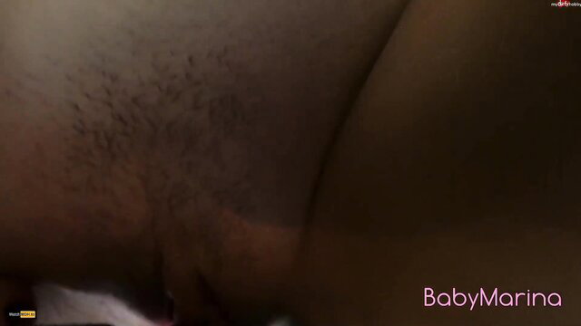 JuliaBach closeup hairy pussy licked to monster orgasm