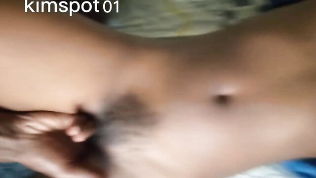 Kimspot01's tight hairy pussy spread wide in first big cock fuck