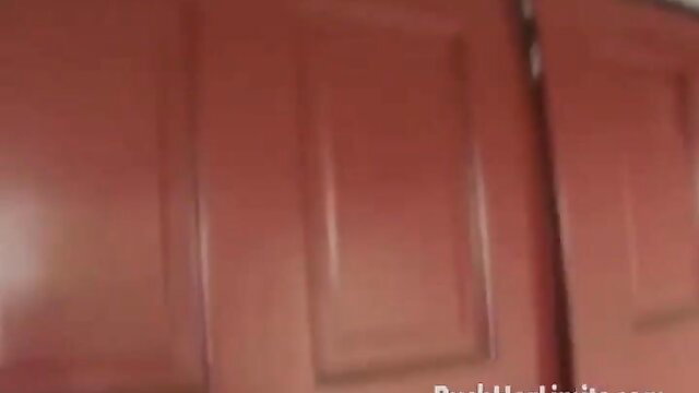Closeup of red wooden doors in Asian slut big tits fuck video thumbnail