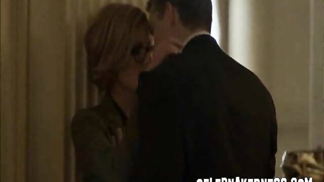 Kathleen Robertson topless kissing boss bare tits exposed