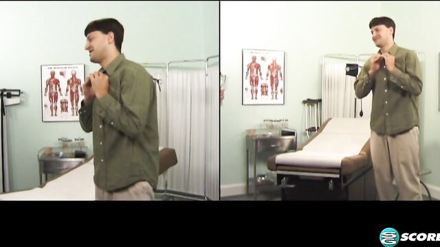 Haley Hill busty doctor in clinic exam room SCORE classic