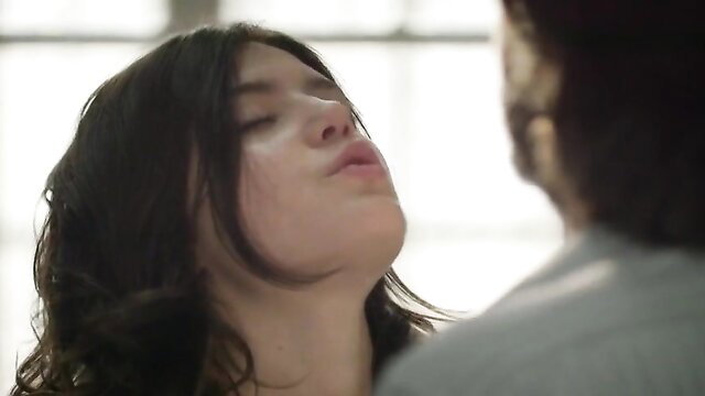 Adele Exarchopoulos closeup pouty lips and sultry gaze in Eperdument scene