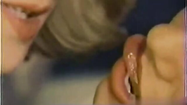 Blonde retro babe licks big cock at Spanish Fly Party