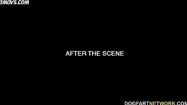 Aaliyah Hadid in interracial gangbang scene