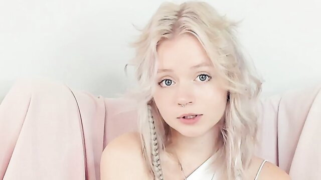 Hanaszot shy 18yo blonde bombshell teases on Chaturbate
