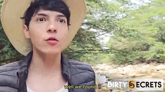LilTimy cute 18yo guy in hat smirks in outdoor Dirty Secrets video
