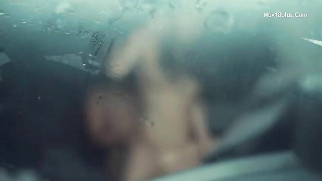 Blurry wet car sex with nude Asian woman in My Wife's Sister 2016