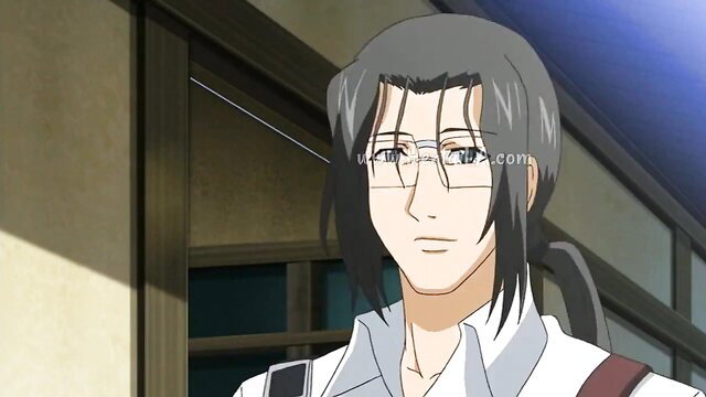 Handsome Japanese man with glasses and ponytail in JAV thumbnail