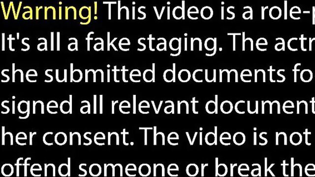 Fake staged stepsis roleplay warning on adult video thumbnail