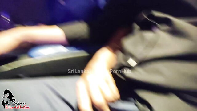 Sri Lankan GF boob play in film hall box, amateur XXX sex feeling