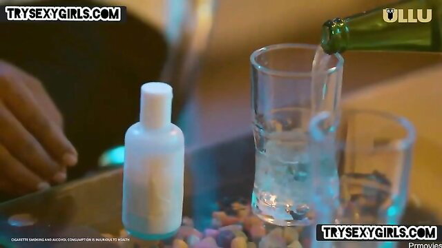 Biwi ko Khush 2021 Hush Pass thumbnail: hand pouring green bottle liquor over ice in shot glass