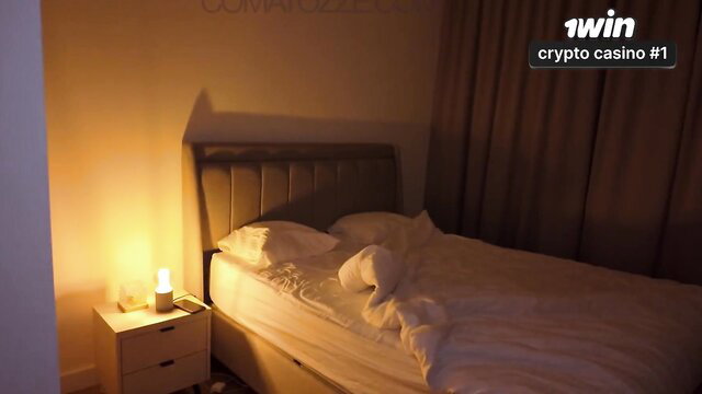 Comatozze in bed, seductive bedroom night scene