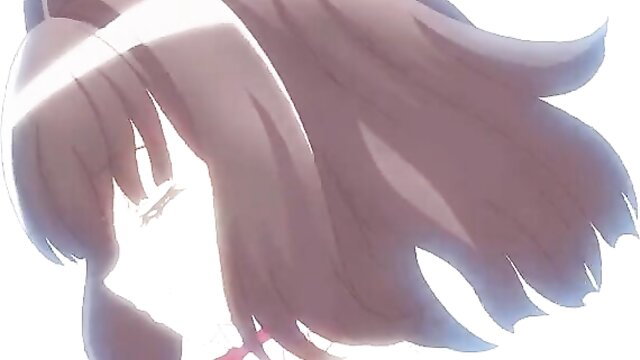 Anime cosplay girl with long purple hair, pure college student risky fetish Ep.1