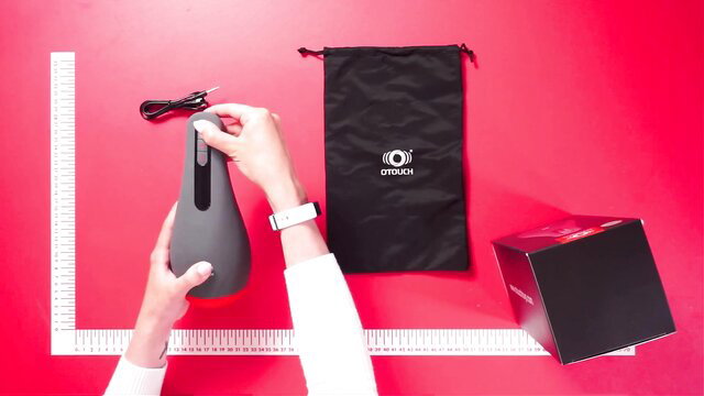 Ava Addams OTouch vibrating masturbator toy unboxing