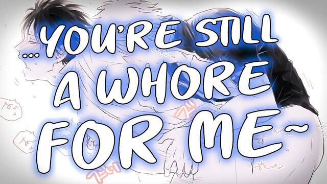 DecaVA yaoi dom top whispers 'You're still a whore for me' in intense gay embrace