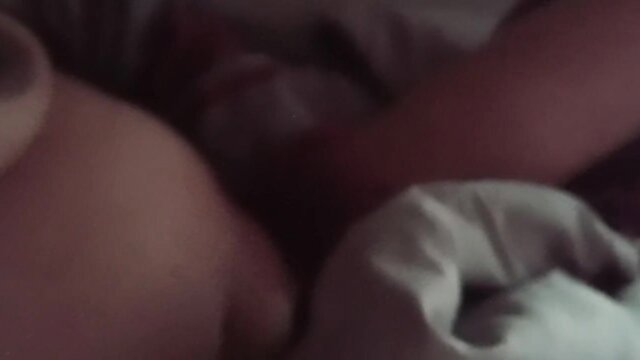 Amateur couple getting freaky in bed, nude tits and ass exposed