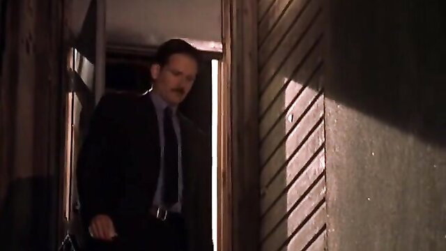 Hope Davis in suit at door, The Secret Lives of Dentists 2002
