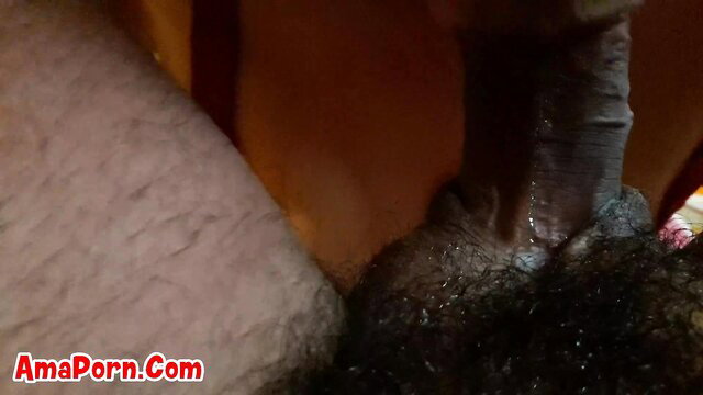 Luna la pompinara 2 closeup of thick black cock with cum dripping on hairy balls