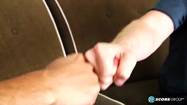 Angie Noir fist bumps Tony Rubino & Jimmy Dix before DP threesome