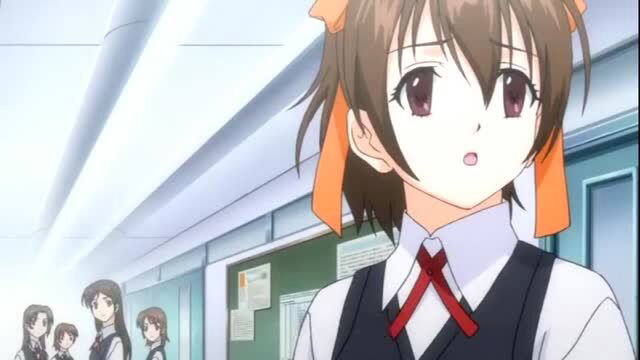 Marry Queen as cute Japanese schoolgirl in Shojo Sect uniform