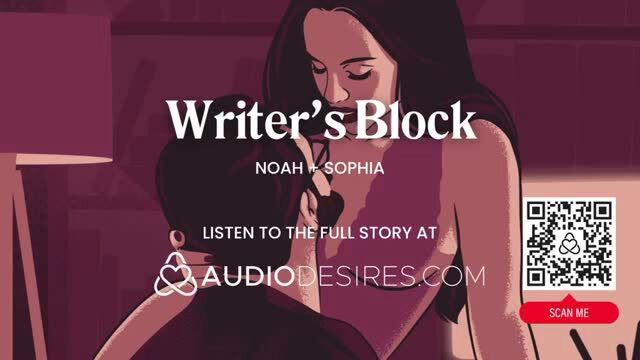 Writer's Block: Noah hunches as Sophia presses her tits on him in erotic embrace