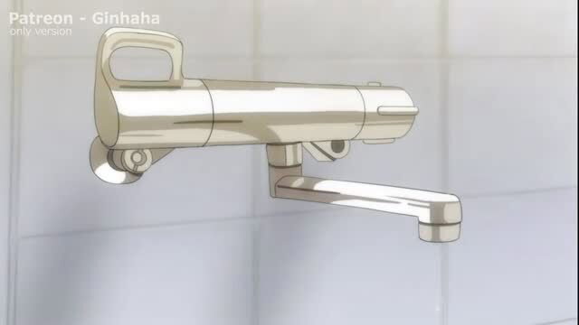 Ginhaha anime Kirito x Sugu shower faucet closeup thumbnail