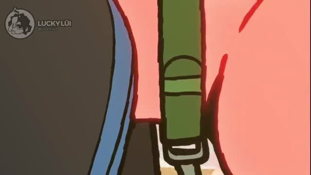 Wallace x Todd pet play strap-on pegging in Scott Pilgrim toon style