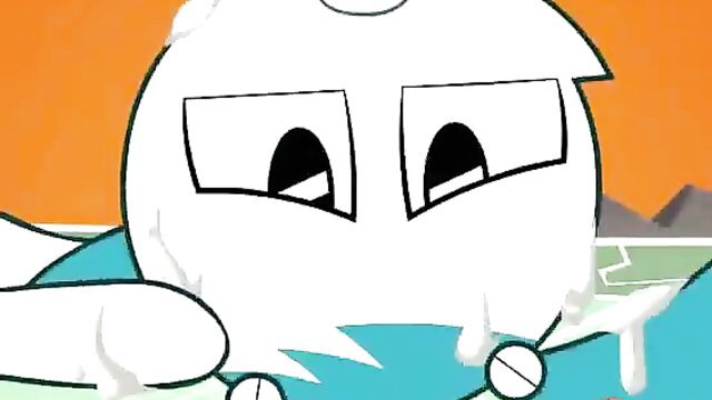 Jenny Wakeman robot teen tits squeezed with milk drip in What What in the Robot parody