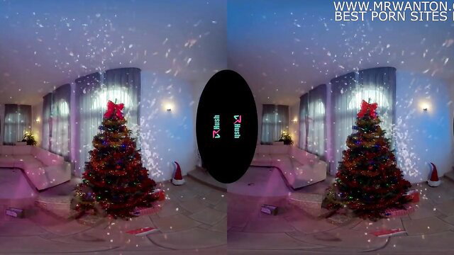 Marilyn Sugar Naughty VR Christmas Threesome with Mila Fox