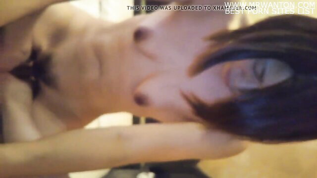 Aya Onodera topless amateur tease, perky Asian tits exposed