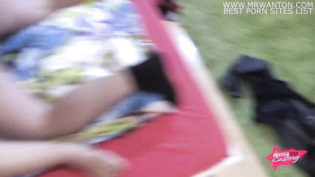 Girl next door nastier than you think in floral dress outdoor tease