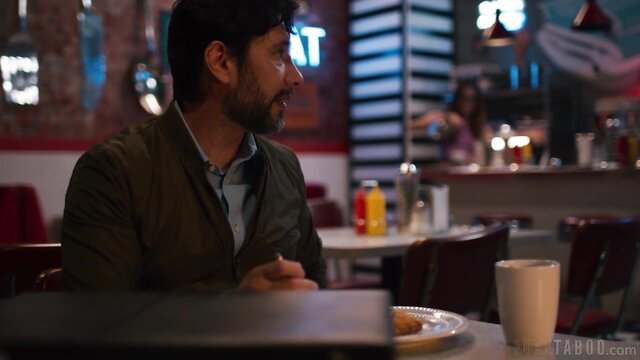 Tommy Pistol in diner jacket in Saving The Family Business