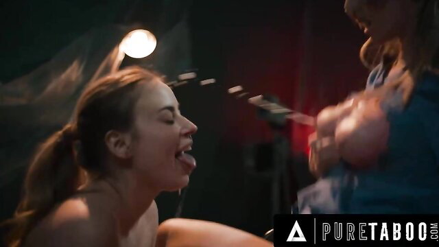 Ashley Lane ecstatic face fucked in threesome with Tommy Pistol Pure Taboo