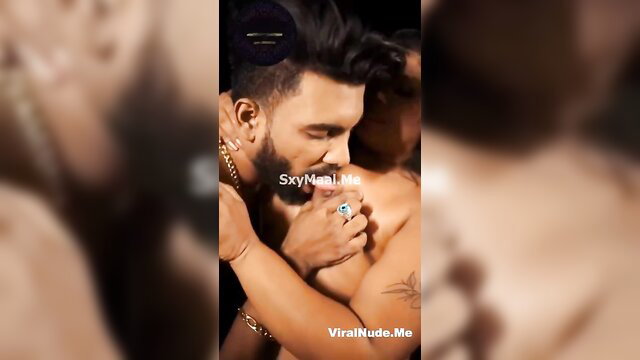Nandana Krishnan Soumya M boobs pressed sucked by guy hot embrace
