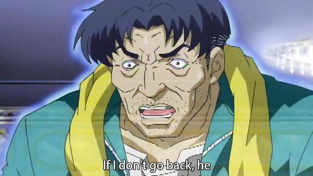Intense anime guy in teal tracksuit yells desperately in Kisaku Spirit Ep.3 hentai thumbnail