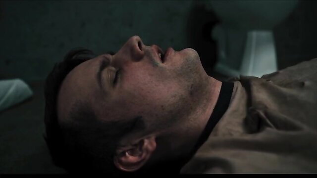 Nathan Bronson bound and gagged in Parasited scene with Emiri Momota