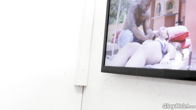 Vanessa Vega fucked by BBC in gloryhole booth