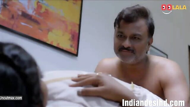 Indian Biwi Ho To Aisi couple in bed, man groping nude woman