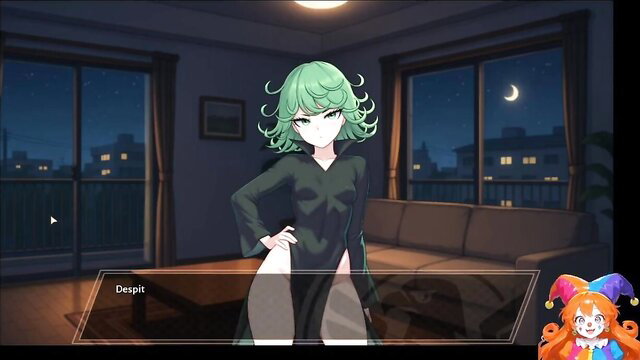 Tatsumaki despising in tight black dress, One Punch Man hentai sex scene