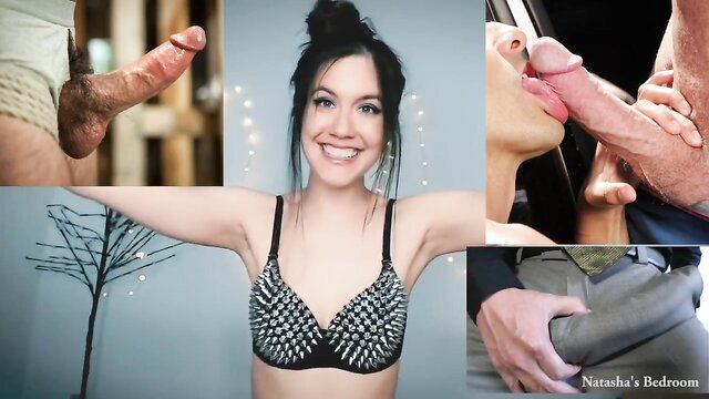 Natasha in bedroom: 6 cock addiction stages, JOI for loser boys