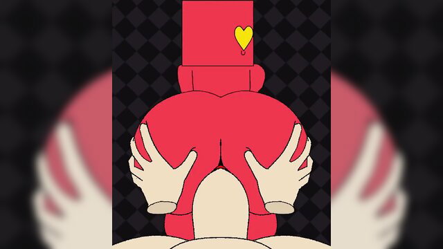 Red Cube BeatBanger hentai girl big red ass grabbed hands-free view