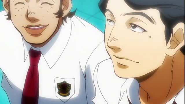 Two anime guys in school uniforms from JAV Tsuma Netori Kan art teacher scene
