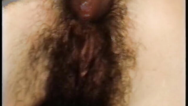 Hairy pussy closeup from When Harry met Hairy adult video