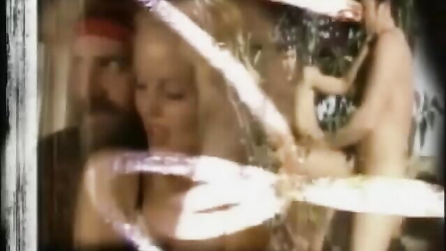 Vintage hot blonde pounded by bearded man in panties & heels