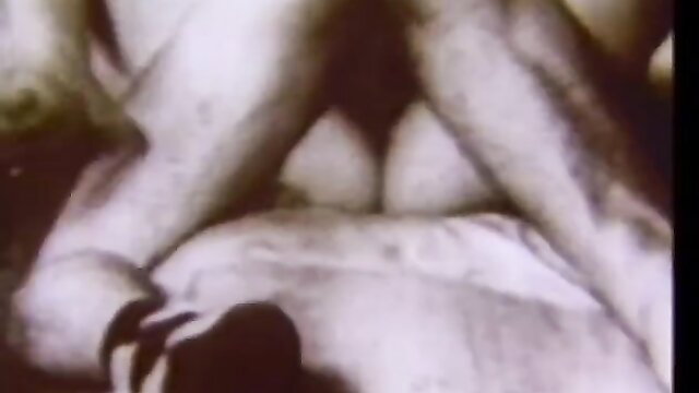 Vintage 1920s B&W film: woman bent over exposing hairy pussy and ass for doctor