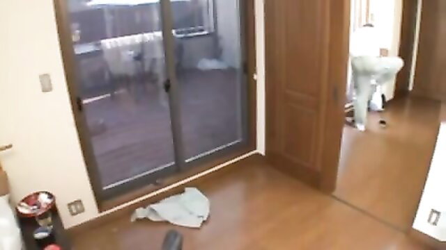 Japanese cheating wife fucked by constructor near hubby hard sex