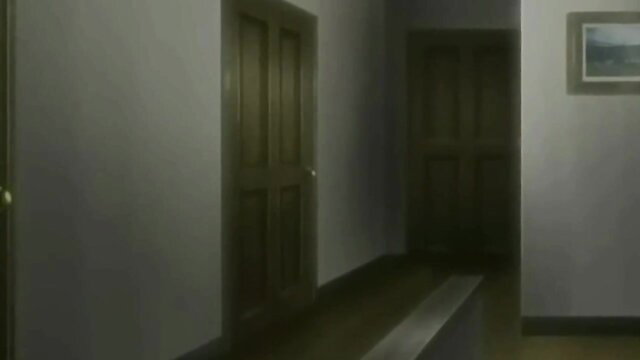 Hentai stepsis caught by mom in dark hallway scene